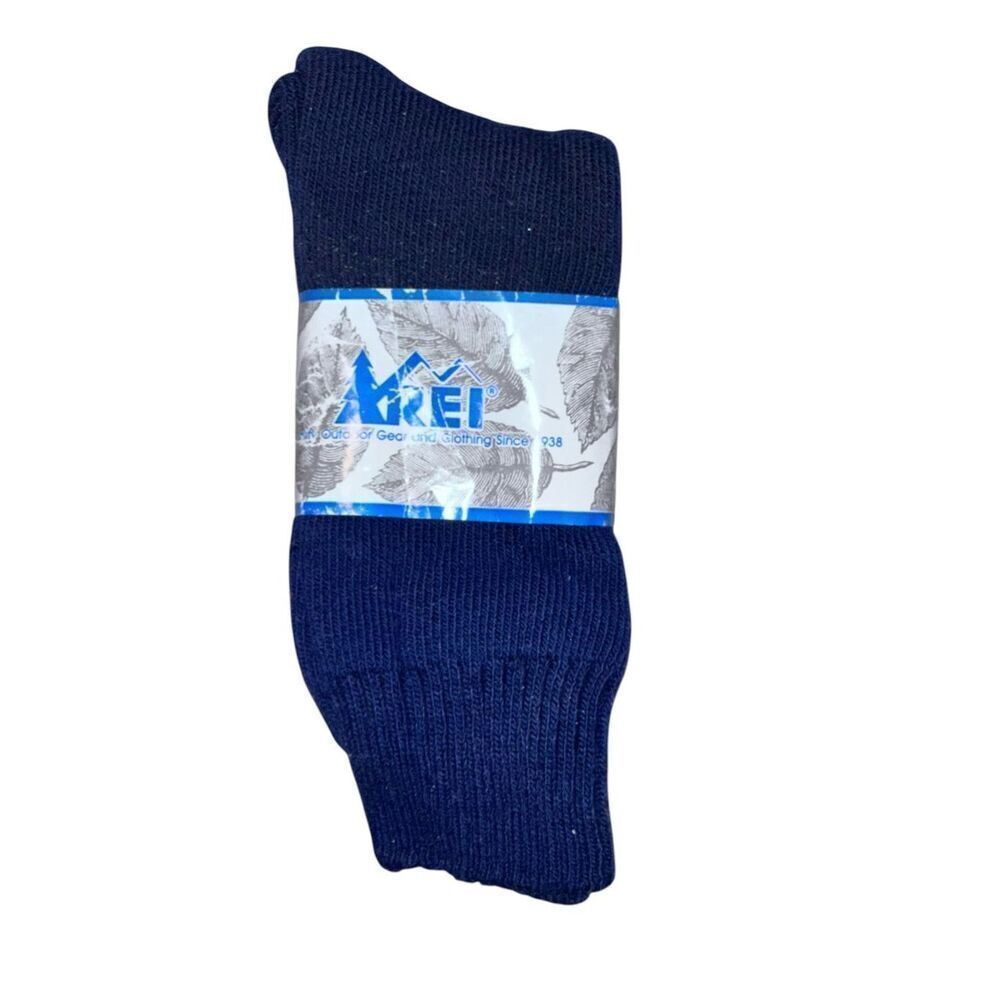 NEW WITH TAGS REI WOOL BLEND SOCKS MENS BLUE